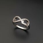 خاتم لاف زركون سوبر فضة عيار 925