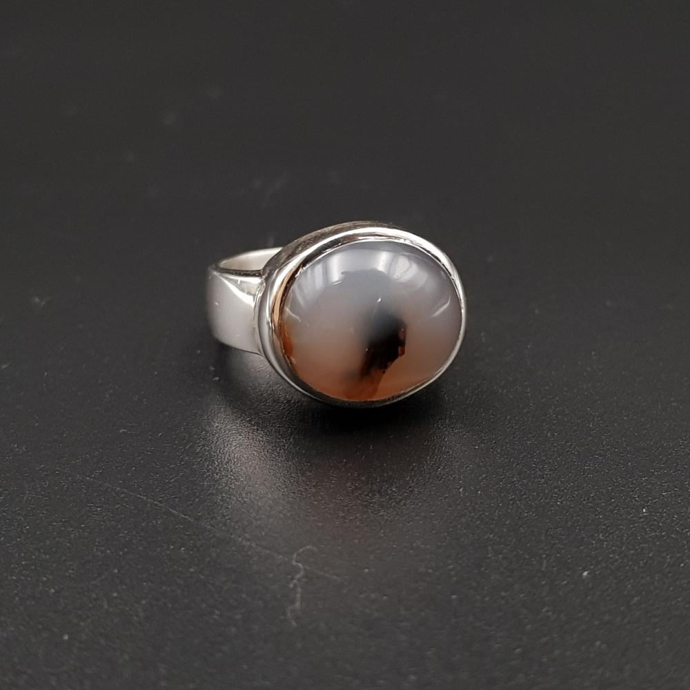 خاتم اطفال عقيق يماني فضة 925