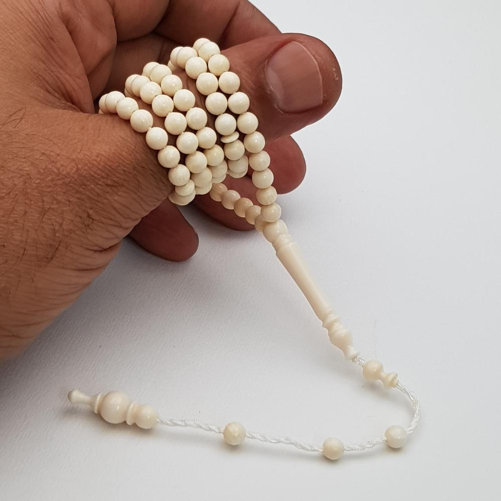 سبحة من عاج الفيل ناعمة 99خرزة