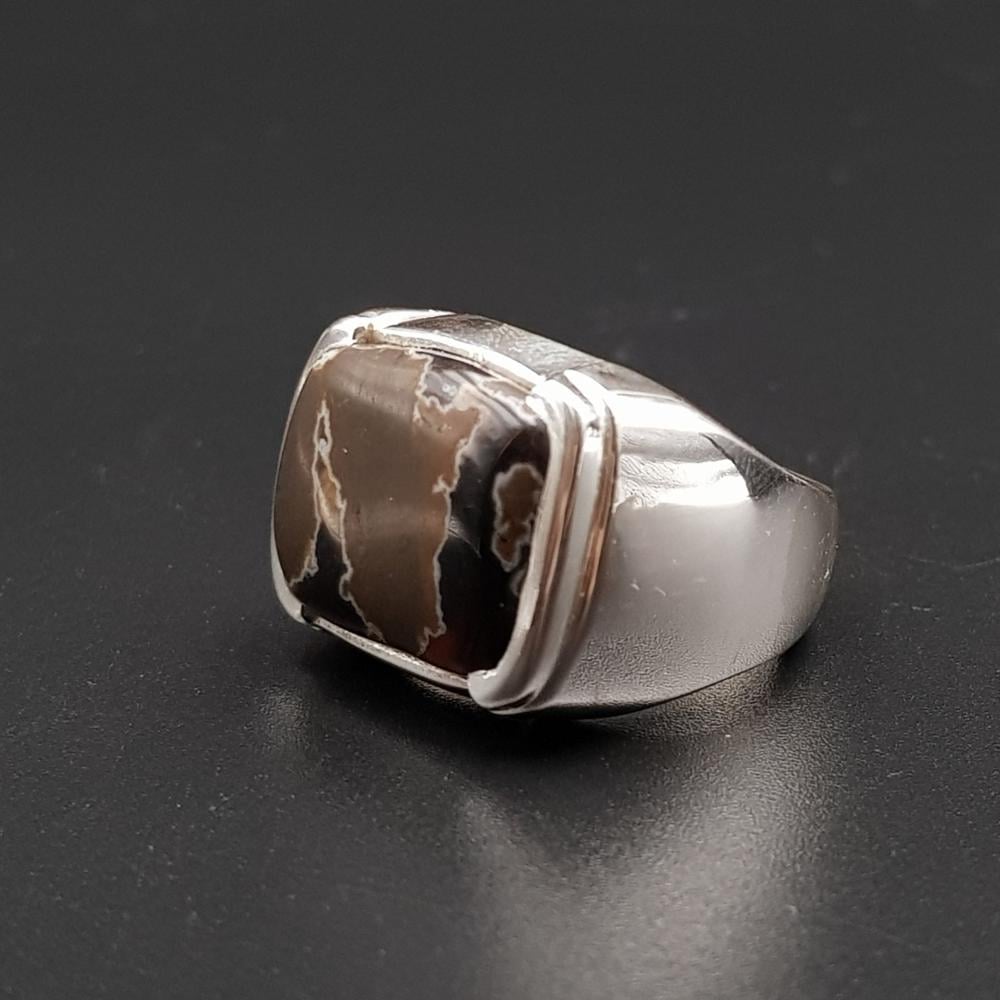 خاتم عقيق يماني قصة مميزة فضة عيار 925