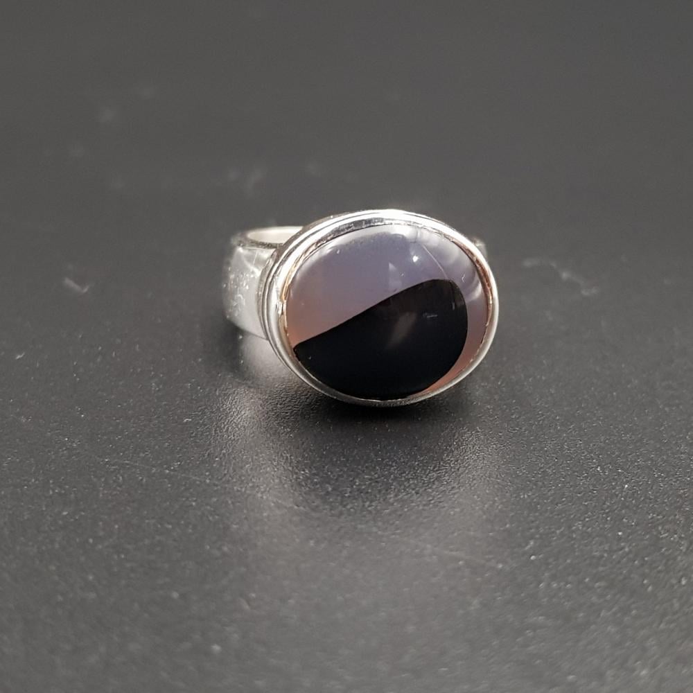 خاتم اطفال عقيق يماني فضة 925