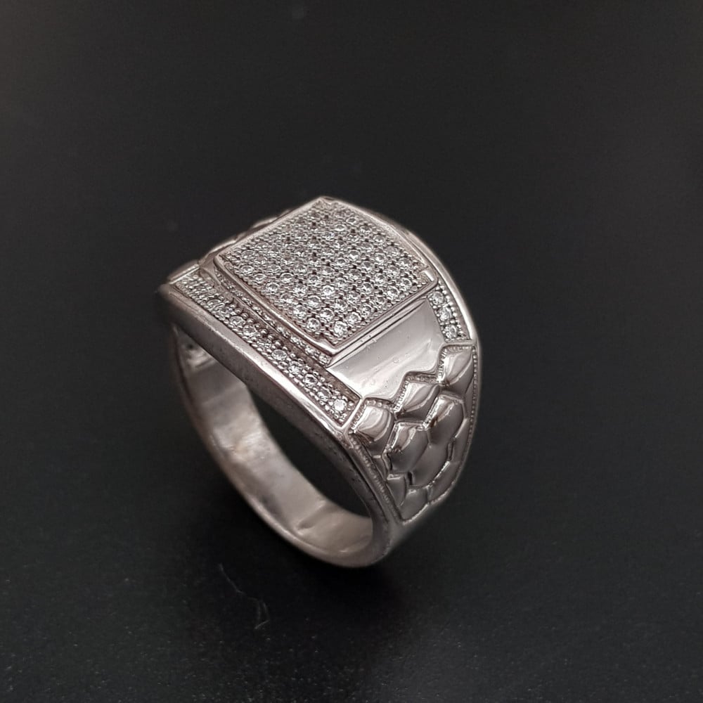 خاتم زركون ميكرو فضة 925