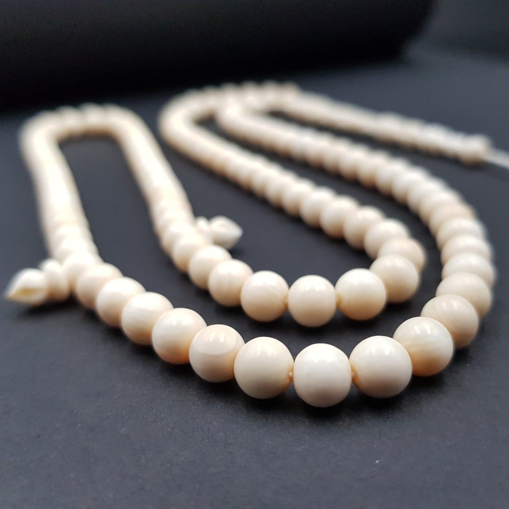 سبحه عاج ناب الفيل منقوش