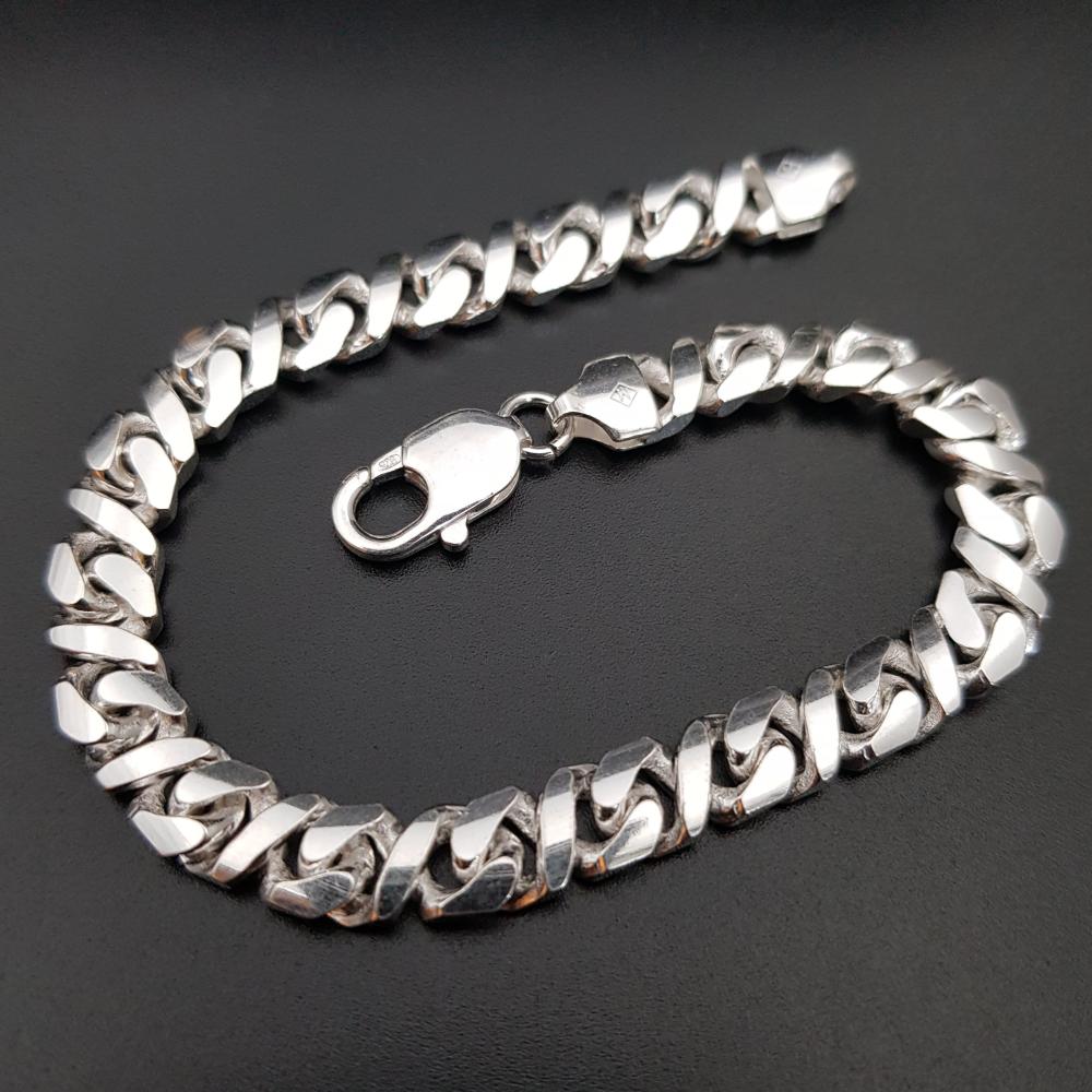 اسورة جنزير ايطالي فضة عيار 925