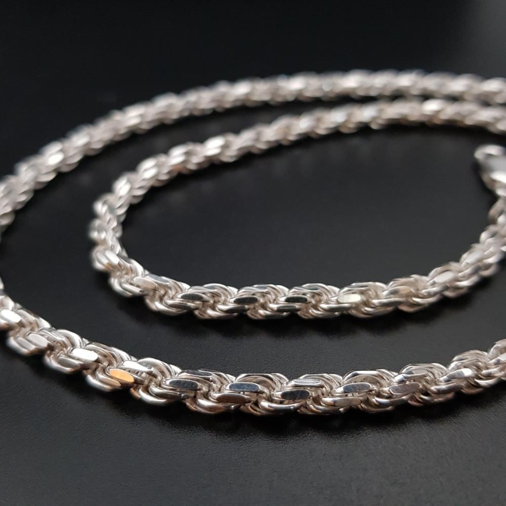 سلسال مبروم صب فضة ايطالي عيار 925