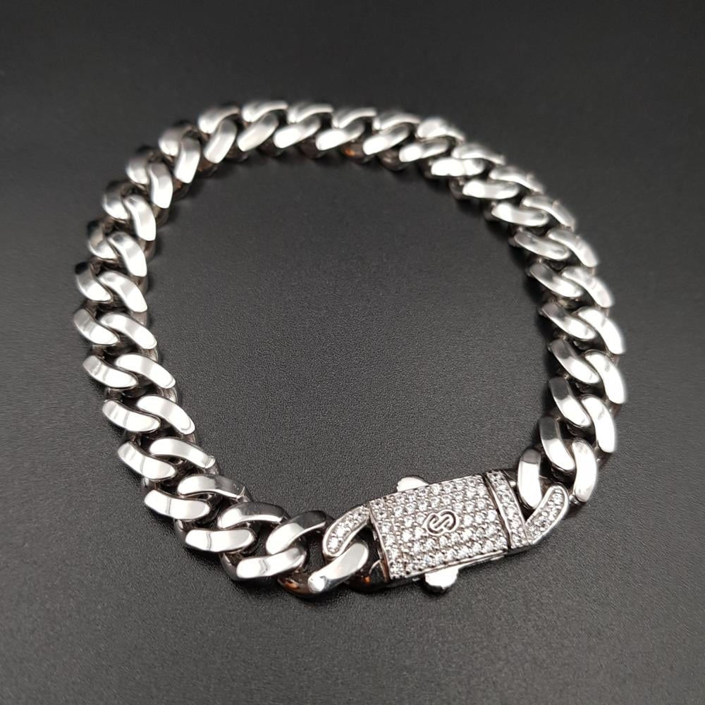 اسورة جنزير ايطالي فضة 925