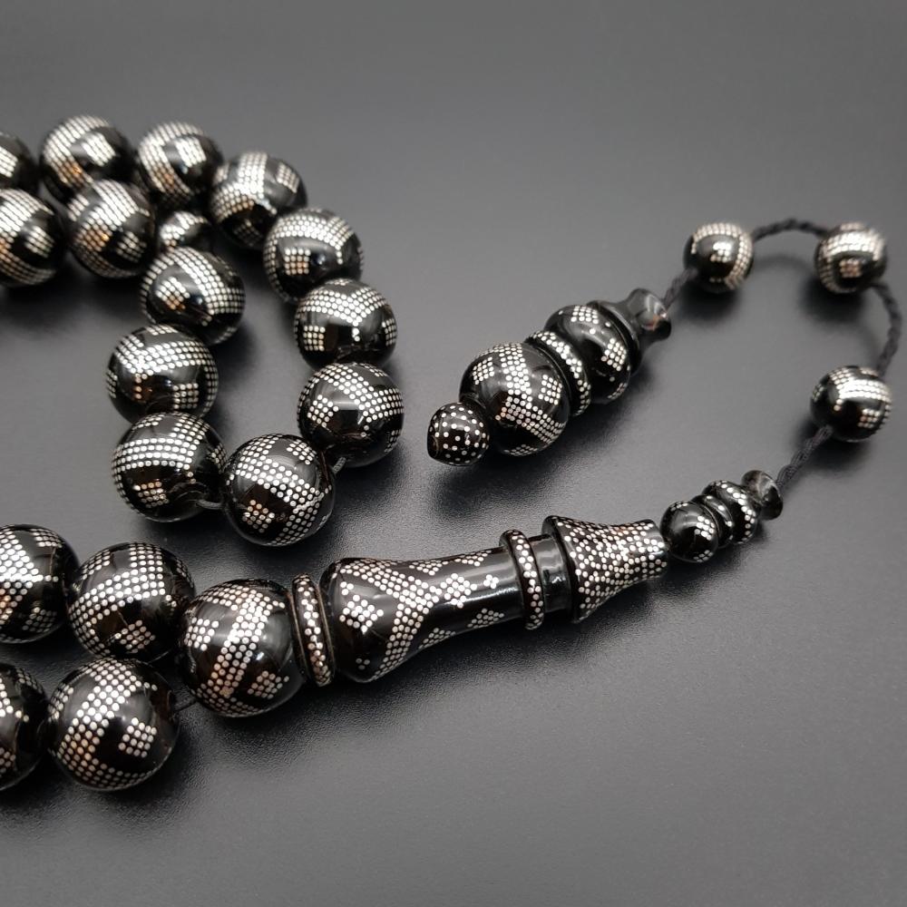 سبحة يسر مع فضة